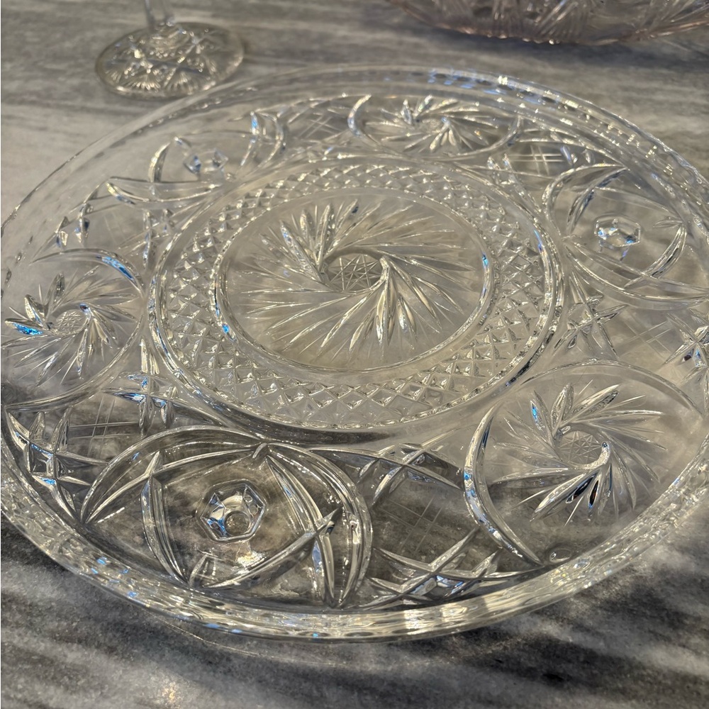 American brilliant cut and Czechoslovakian cut crystal glass early 1900s to 1960